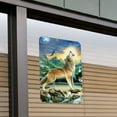 thumbnail image 3 of Howling Wolf Sunset Forest Butterflies Home Business Office Sign, 3 of 4