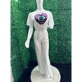 thumbnail image 1 of Conjunto De Ojo Turco Blusa Y Pantalón Acampanado Color Blanco Talla Unitalla Marca Emil SaEs, 1 of 4