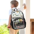 thumbnail image 7 of ALAZA Clear Backpack Cartoon Dinosaur Cactus PVC Transparent BookBag, 7 of 7