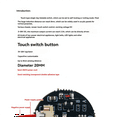 thumbnail image 5 of 3V-30V Jog Latch Touch Key Switch Sensing Module Bistable Light Touch Switch LED Light Band Module,4-Wire White Light, 5 of 5