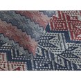 thumbnail image 4 of Ambesonne Nordic Quilted Bedspread Set 3 Pcs, Traditional Floral Retro, Queen Size, Dark Blue Coconut, 4 of 5