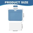 thumbnail image 2 of Uxcell 3 Pack Clear Badge Holder, Portatarjetas de identificación de plástico, clips de protección de ID de doble cara horizontal, azul grisáceo, 2 of 6