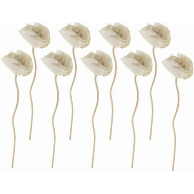 VOSAREA 9pcs Diffuser Sticks Aromatherapy Rattan Flowers Room Aroma Sticks Essential Oil Diffusers Rattan Fragrance Tools