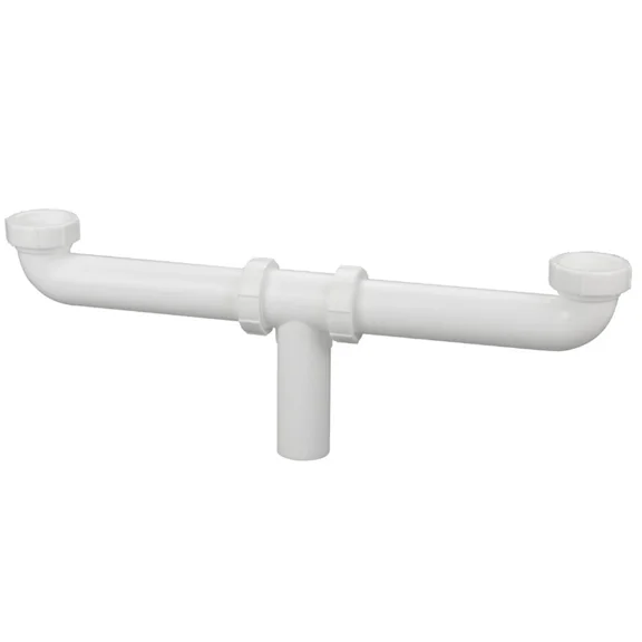 Highcraft 1-1/2" X 8" White Branch Tailpiece W/ 1/2" Or 3/4" Slip Joint For Sink
