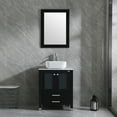 thumbnail image 2 of Wonline White Bathroom Ceramic Porcelain Vessel Sink Faucet Set Chrome, 2 of 5