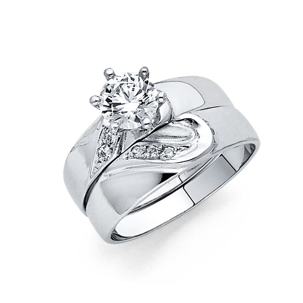 9ct Gold Cubic Zirconia Large Heart Dress Ring