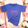 thumbnail image 3 of Playera Blusa Mujer De Feliz Día Mamá Eres Mi Mayor Bendición Regalo Día de las Madres Moda Casual Color Aqua Talla Chica Marca Emil SaEs, 3 of 4