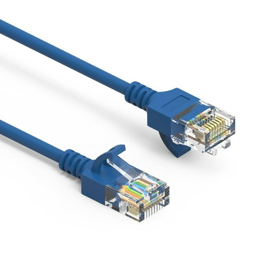 SF Cable Cat6A UTP Slim Ethernet Cable, 20 feet - Blue