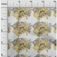 thumbnail image 1 of oneOone Georgette Viscose Greenish Beige Fabric Text|Leopard Skin & Texture Watercolor Diy Clothing Quilting Fabric Print Fabric By Yard 42 Inch Wide, 1 of 4