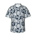 thumbnail image 2 of Picia Hawaiian Style Gentle Cotton Regular Fit Short Sleeve Casual Hawaiian Shirt for Men-Small, 2 of 8