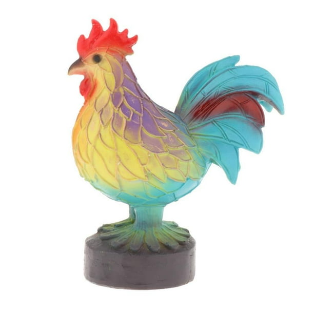 Lámpara de mesa con forma de animal, lámpara de escritorio, luz de lectura, base estable, lámpara de noche antigua Gallo
