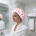 thumbnail image 3 of BotaniNest Reusable Shower Cap For And Soft Elastic Band Bath Hair Protector, 3 of 4