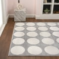 thumbnail image 5 of JONATHAN Y SANDSTONE 8 x 10 Area Rug, Adrian Circle Dot - Light Gray/Cream, SND105C-8, 5 of 12