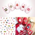 thumbnail image 4 of Waiimak Nail Art Decoration Applique Nail Sticker Snowman Christmas Tree Nail Sticker, 4 of 9