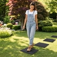 thumbnail image 5 of Round Plastic Stepping Stones - Imitation Stone Walkway Paver for Garden Grass Yard Pathway, 15.39" Diameter, Lightweight Decorative Pathway Maker, 5 of 7