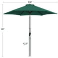 thumbnail image 5 of Yaheetech 9 Ft Outdoor Patio Market Umbrella with Push Button Tilt and Crank, Dark Green, 5 of 8