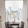 thumbnail image 3 of Blue Spring Floral Tie Up Curtains for Windows, Adjustable Balloon Window Shades, Watercolor Elegant Pastoral Flowers Kitchen Window Treatments Adjustable Roll Up Curtain for Basement/Nursery 52"x45", 3 of 8