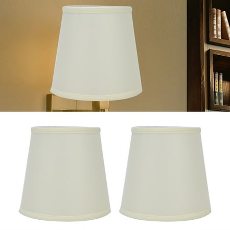 Domqga Table Lamp Cover Modern Shade 2pcs Fabric Cloth Lampshade European Style E14 Chandelier Wall For Home Office Bedroom Beige Canada E14 Chandelier Wall Lamp Shade, Is It Safe To Cover A Lampshade With Fabric
