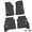 Black w/ Orange & White insert, variant on Flextread Floor Mats for 20-24 Jeep Gladiator - Mopar Licensed Factory Fit - Pink w/ White Jeep Wave w/o Wheel Insert - 100% Made in USA