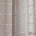 thumbnail image 3 of Lush Decor Panneau de Rideau Texturé à Illets Style Ferme, 38"L x 108"H, Marron, 3 of 5