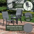 thumbnail image 6 of Hanover Naples 11-Piece Outdoor Dining Set, Gray, NAPDN11PCHB-GRY, 6 of 25