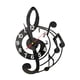 thumbnail image 4 of Reloj de pared Música silenciosa Diseño temático Decoración de relojes decorativos para niños Decoración del hogar Decoración del hogar para amantes Negro, 4 of 8