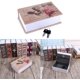 thumbnail image 3 of Caja de seguridad, caja fuerte para libros Haofy con llave, caja de dinero en forma de diccionario, caja fuerte para libros con cerradura para guardar dinero, estilo diario rosa Adepaton LKX-0903, 3 of 8
