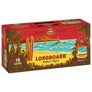Kona Brewing Co. Longboard Island Lager Beer, 18 Pack 12 fl. oz. Aluminum Cans, 4.6% ABV, Craft Beer