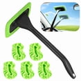 thumbnail image 2 of 180° Rotatable Auto Car Windshield Cleaning Tool 5 Washable Microfiber Pads Kit, 2 of 6