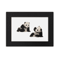 thumbnail image 1 of Playing Partner Panda Accompanied Desktop Photo Frame Ornaments Picture Art Painting, 1 of 3