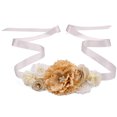 thumbnail image 1 of vestido cinturón conjunto,Dama de honor faja floral,Cinturón floral para mujeres niñas estilo flor nupcial baile accesorios ShuxiuWang 1327537103547, 1 of 5