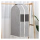 thumbnail image 1 of Fundas para prendas, fundas antipolvo de lino y algodón con ventana transparente, fundas para prendas, bolsas para prendas de viaje, vestidos, abrigos, equipaje, ropa de cama, armario (tamaño, 1 of 4