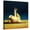 Canvas, variant on Art.com Yoga Chick Side Leg Lift Stretched Canvas Print Wall Art by Lucia Heffernan, 24" x 24"