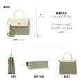 thumbnail image 3 of Bolso Scarleton Gold con asa en la parte superior para mujer, imitación Lea, 3 of 7