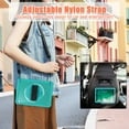 thumbnail image 3 of Allytech Shockproof Case for Apple iPad 6th 5th Gen, iPad 9.7" 2018/2017, 360 Rotating Stand Translucent Back Cover Shockproof Adjustable Shoulder Strap Kids Friendly with Pencil Holder - Blue, 3 of 12