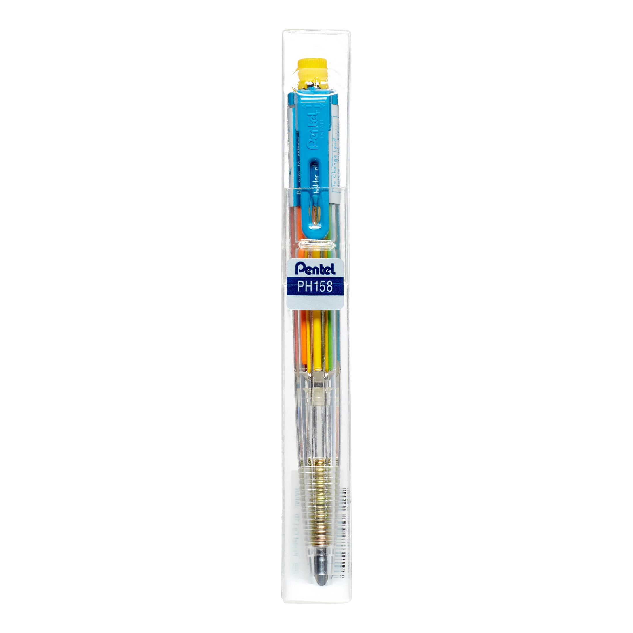 Pentel PH158 8-COLORS-IN-1 2mm Bible Highlighter Mechanical Clutch Pencil 