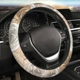 thumbnail image 4 of XMXT Hand Drawn Elegant Rose Steering Wheel Cover, Elastic Non-Slip Universal Fit Car Decor Accessories Protector for Auto SUV Trucks, 4 of 8