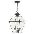 thumbnail image 5 of Livex Lighting Westover 3 Light Outdoor Chain Lantern, 5 of 9
