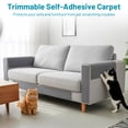 thumbnail image 6 of Ouxumoll Cat Scratch Furniture Protector, Cat Couch Protector, DIY Climbing Cat Scratcher Couch Protector, Wear-Resistant and Scratch Resistant, Grey, 15.75" X 39.37", 6 of 8