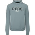 thumbnail image 2 of Men's Levelwear  Gray Cincinnati Reds Mandate Carve Tri-Blend Hoodie, 2 of 3