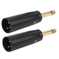 thumbnail image 3 of Adaptador de audio chapado en oro convertidor de enchufe de audio Adaptador mono Anti oxidación para micrófonos para reproductores ANGGREK Otros, 3 of 8