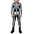 thumbnail image 5 of JAJAHO Kids 3D Skeleton Jumpsuit Boys Girls Halloween Jumpsuit Zipper Front Dress Up Onesies 7-14Y, 5 of 5