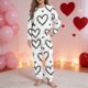 thumbnail image 1 of TaTaai Unisex DIY Hand Graffiti Colorable 2-Piece Outfit, Valentine's Day Gift, Coloring Top Pants Set, All Season Wear Gift, 1 of 8