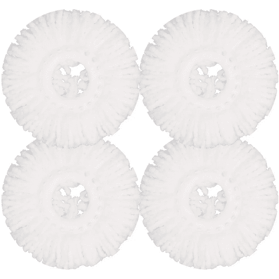 4 Pack Mop Head Replacement for Hurricane Spin Mop Replacement Head Microfiber Spin Mop