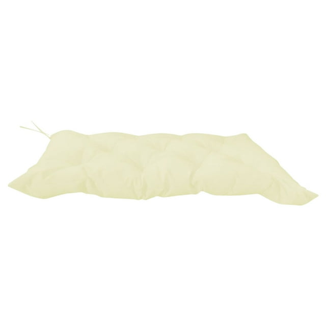 Cojín impermeable para banco de exterior, cojín para muebles de jardín, cojines para el respaldo de sillas de patio y cojines para asientos. Blanco 100x50x10cm