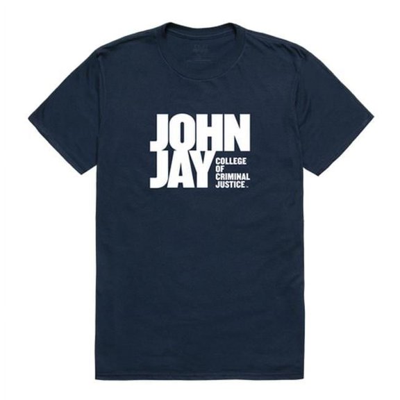 John Jay College of Criminal Justice Bloodhounds Institutional T-Shirt, Navy - 2XL