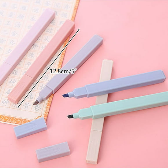 Resaltador de cuenta manual, 6 piezas, marcador resaltador, pintura en color, resaltador de bocetos, juego de rotuladores resaltadores, muy versátil