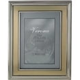 thumbnail image 1 of 5x7 Silver Plated Metal Picture Frame - Brushed Gold Inner Panel, 1 of 1