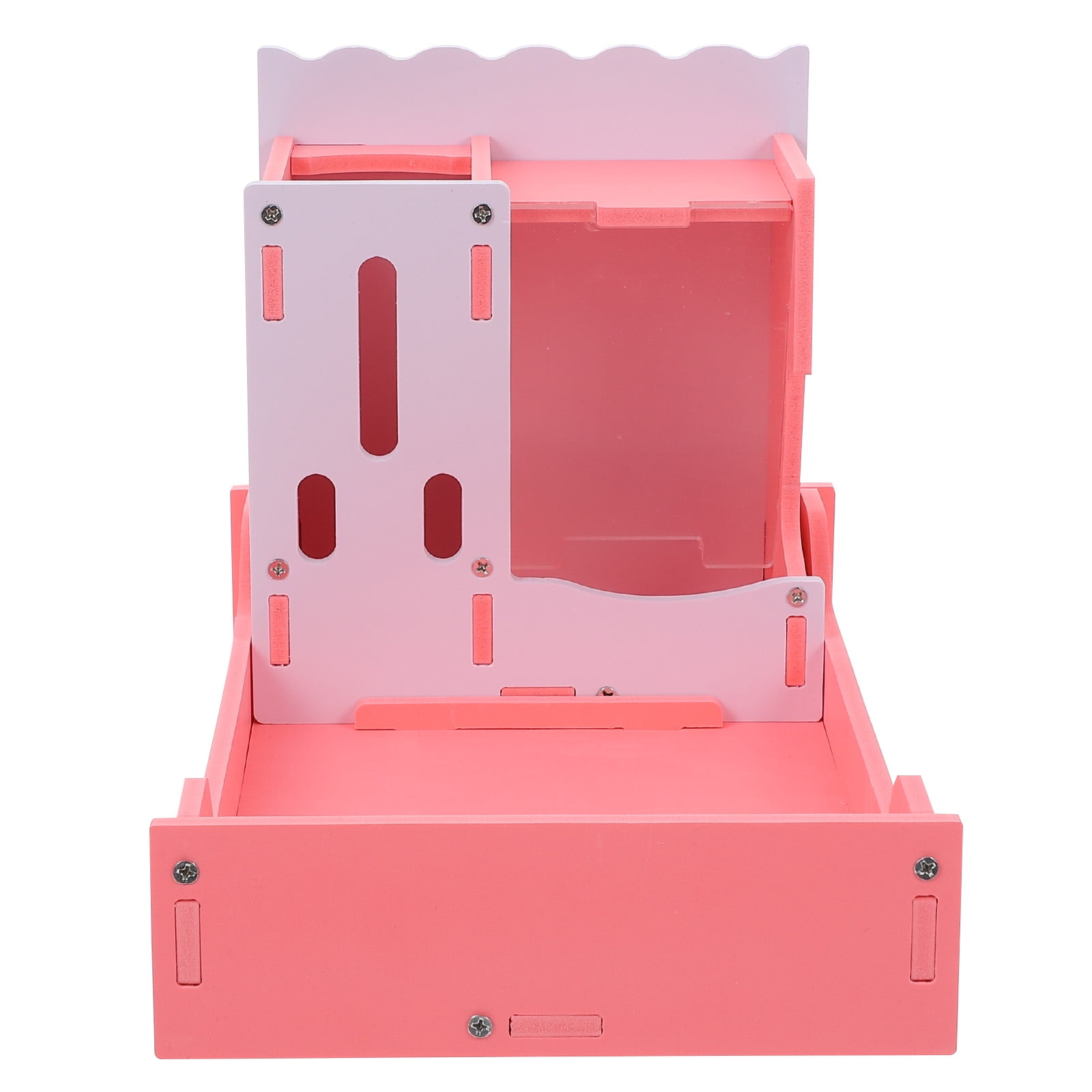 GETAJGHSD 1 Hedgehog Hamster Feeder Water Bottle Pink Ecological Board