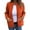 Brick Red, variant on Women's Solid Color Long Sleeve Knit Jacket, Zipper Front Cardigan Sweater, Soft Casual Outerwear with Pockets, Lightweight Loose Fit Cover Up, Comfortable Everyday Wear Brick Red S